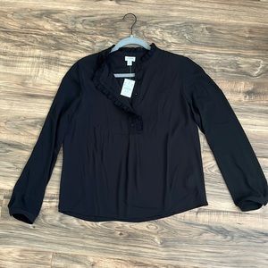 J. Crew Black Blouse